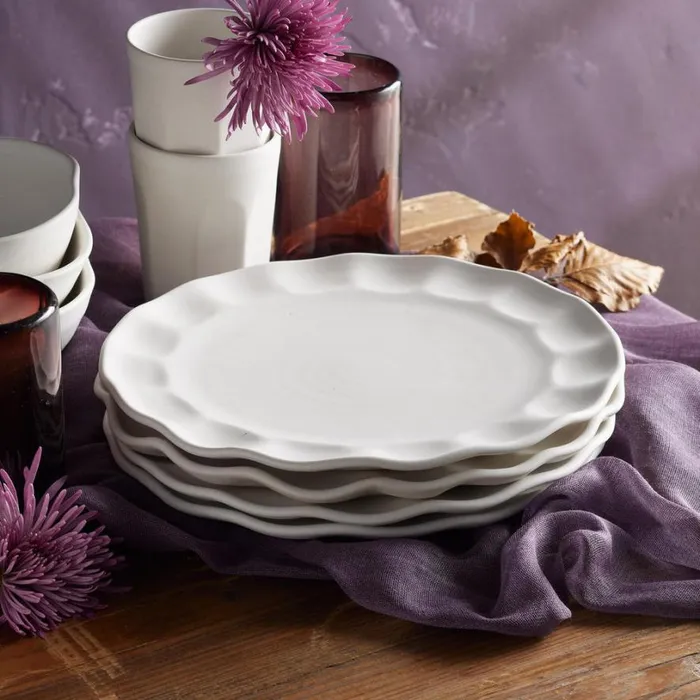 Women Luna Fluted Dinner Plate Set Sundance Catalog Tabletop
