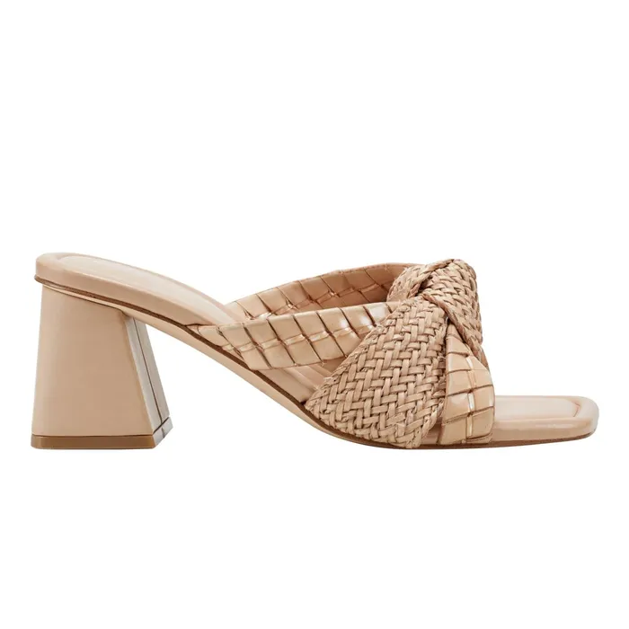 Women Macki Block Heel Sandal Light Natural Marc Fisher Sandals