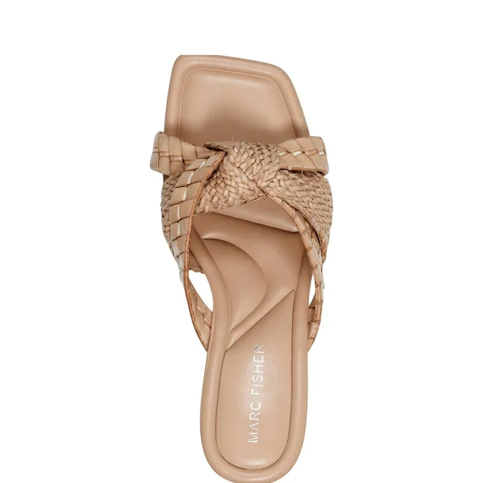 Women Macki Block Heel Sandal Light Natural Marc Fisher Sandals