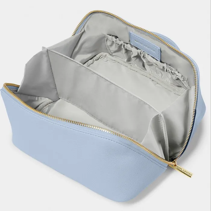 Women Makeup and Wash Bags Katie Loxton Personalised Makeup And Wash Bag In Blue Aura