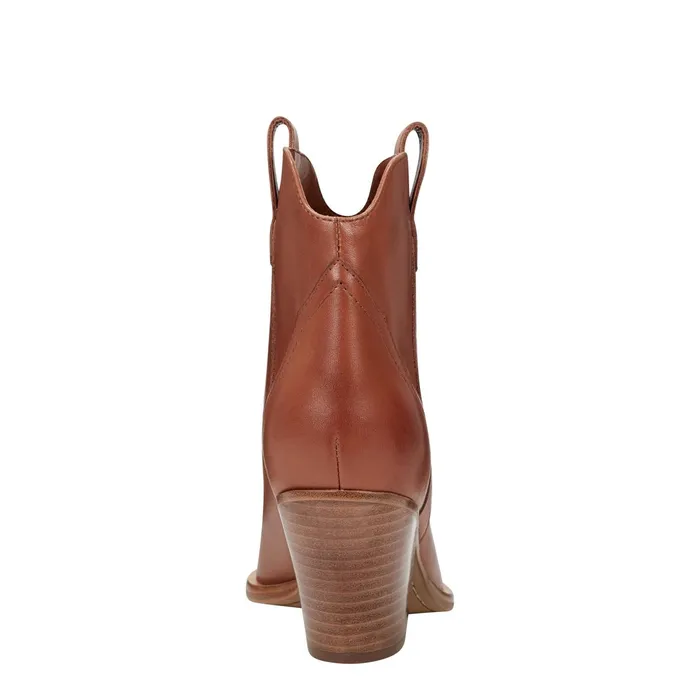 Women Marlie Western Bootie Natural Leather Marc Fisher Booties