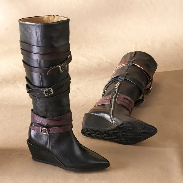 Women Marlowe Wedge Boots Black Sundance Catalog Boots Women Marlowe Wedge Boots Black Sundance Catalog Boots