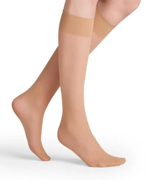 Women Matt Deluxe 20 DEN Women Kneehigh Socks Golden FALKE Fullyfashioned Stockings