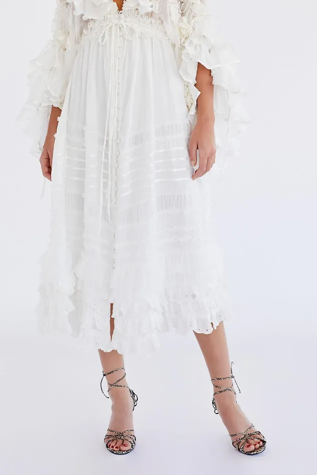 Women Maxi Dresses Free People Lotus Maxi Dress White