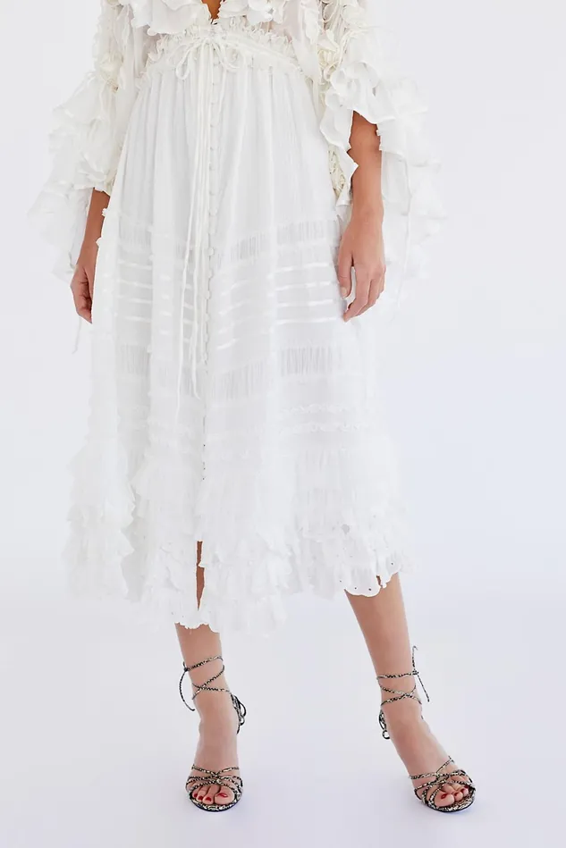 Women Maxi Dresses Free People Lotus Maxi Dress White