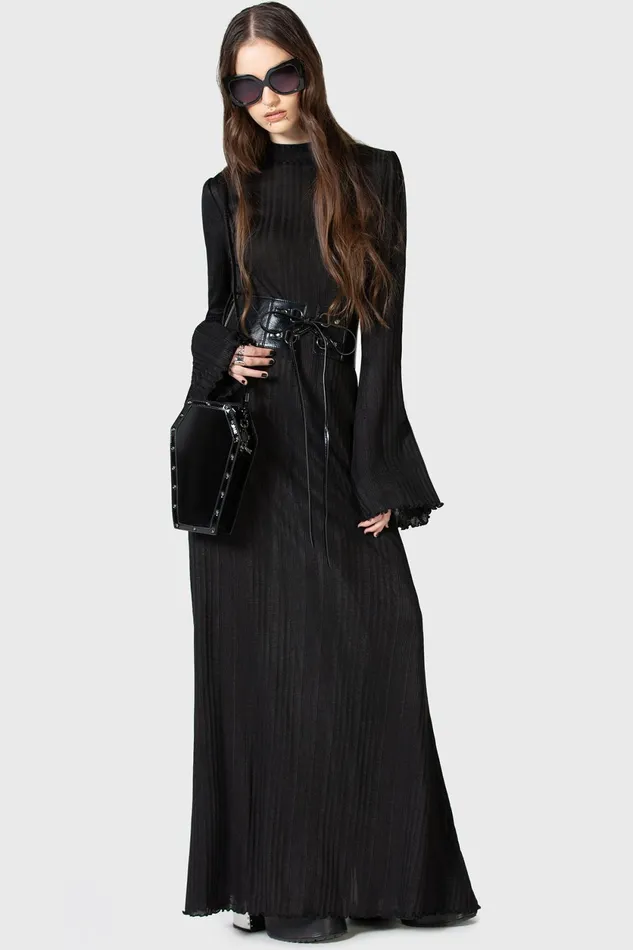 Women Maxi Killstar Drenched Grief Maxi Dress