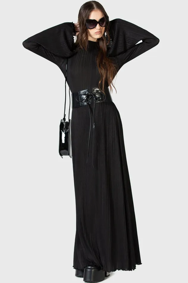 Women Maxi Killstar Drenched Grief Maxi Dress