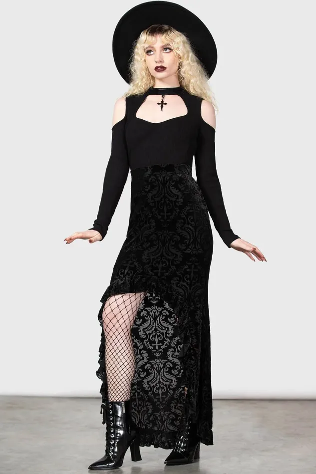 Women Maxi Skirts Killstar Maudlin Maxi Skirt
