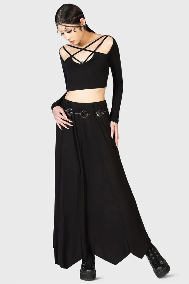 Women Maxi Skirts Killstar Twilight Hour Maxi Skirt