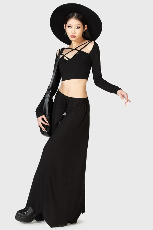 Women Maxi Skirts Killstar Twilight Hour Maxi Skirt