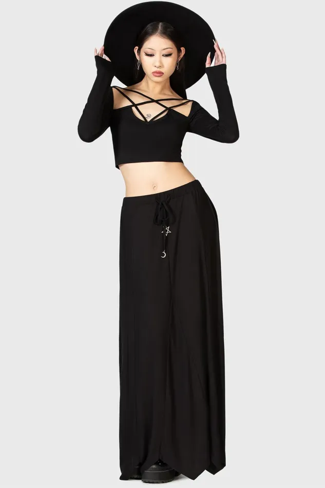 Women Maxi Skirts Killstar Twilight Hour Maxi Skirt