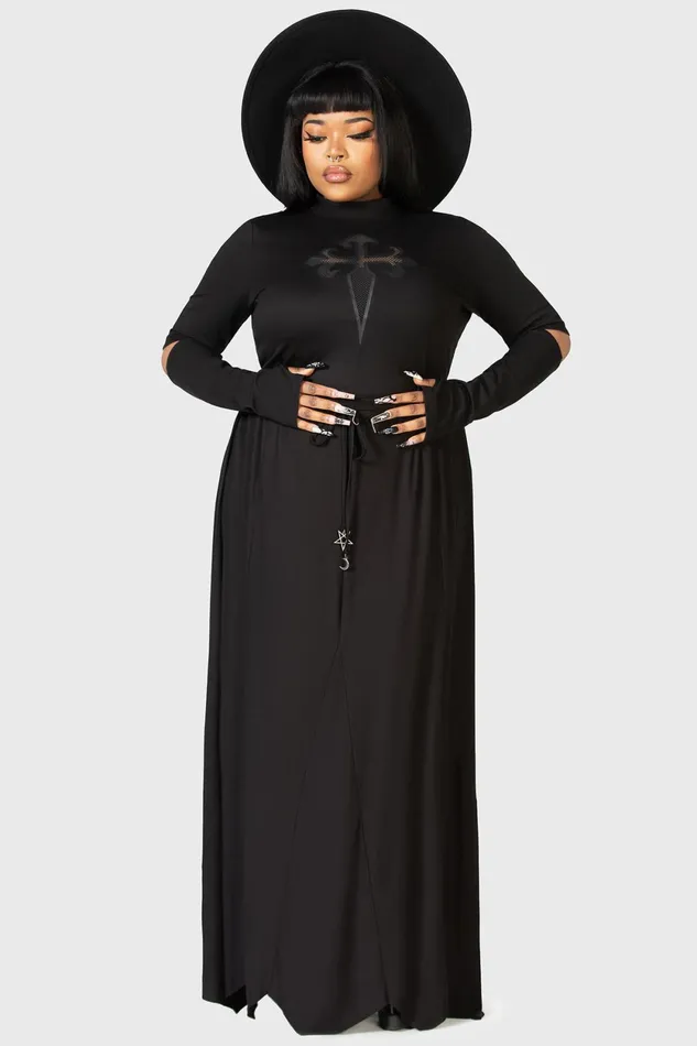 Women Maxi Skirts Killstar Twilight Hour Maxi Skirt