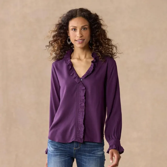 Women Mayfair Blouse Teal Sundance Catalog Tops