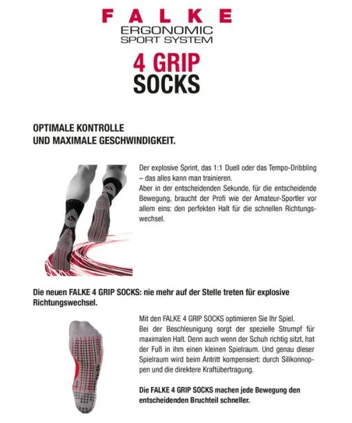 WomenMen 4GRIP Unisex Socks White FALKE Functional Socks