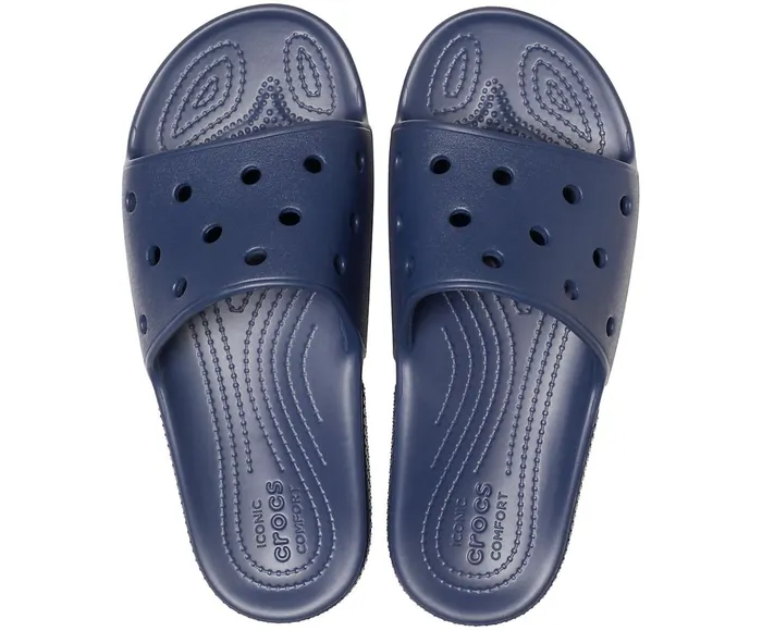 WomenMen Classic Crocs Slide Navy Crocs Sandals