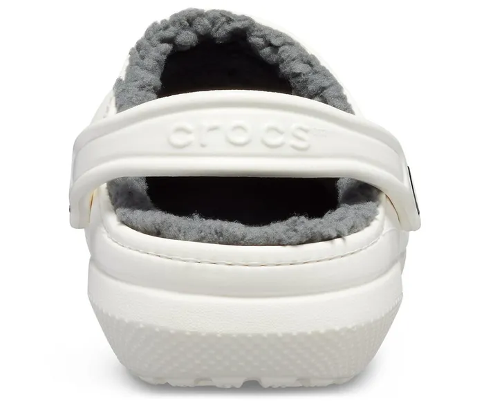 WomenMen Classic Lined Clog White Grey Crocs Clogs