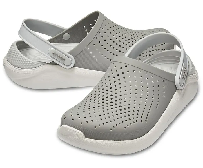 WomenMen LiteRide Clog Smoke Pearl White Crocs Clogs