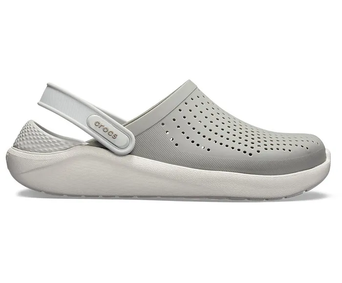 WomenMen LiteRide Clog Smoke Pearl White Crocs Clogs