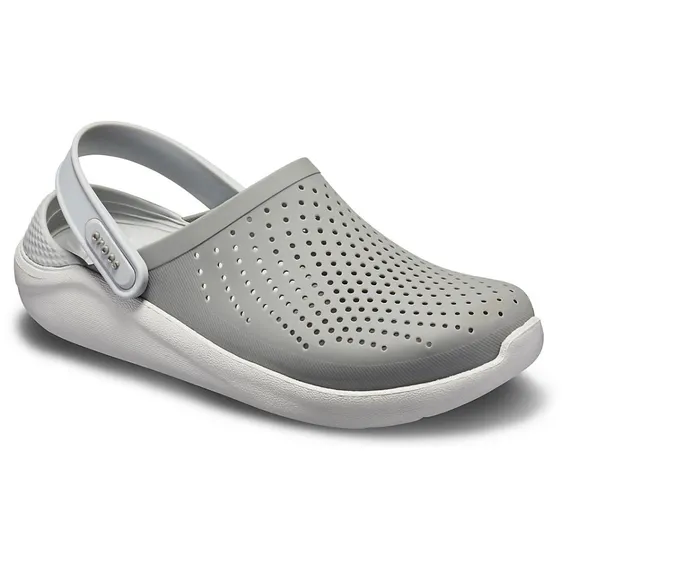 WomenMen LiteRide Clog Smoke Pearl White Crocs Clogs