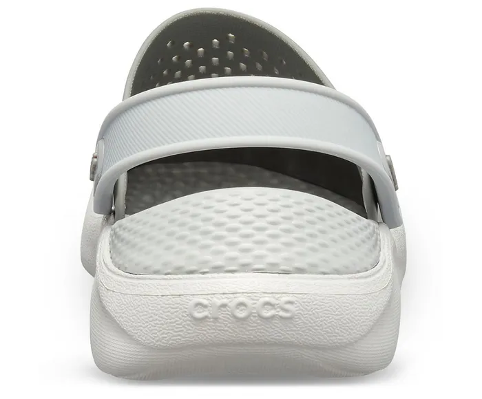 WomenMen LiteRide Clog Smoke Pearl White Crocs Clogs