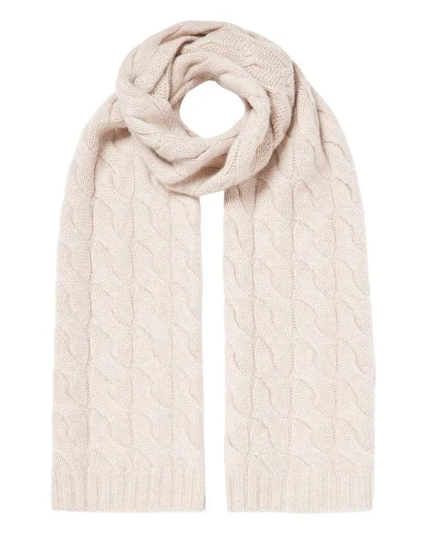WomenMen Unisex Chunky Cable Cashmere ScarfIn Heather Beige Brown Heather Beige Brown NPeal Cashmere Scarves WomenMen Unisex Chunky Cable Cashmere ScarfIn Heather Beige Brown Heather Beige Brown NPeal Cashmere Scarves