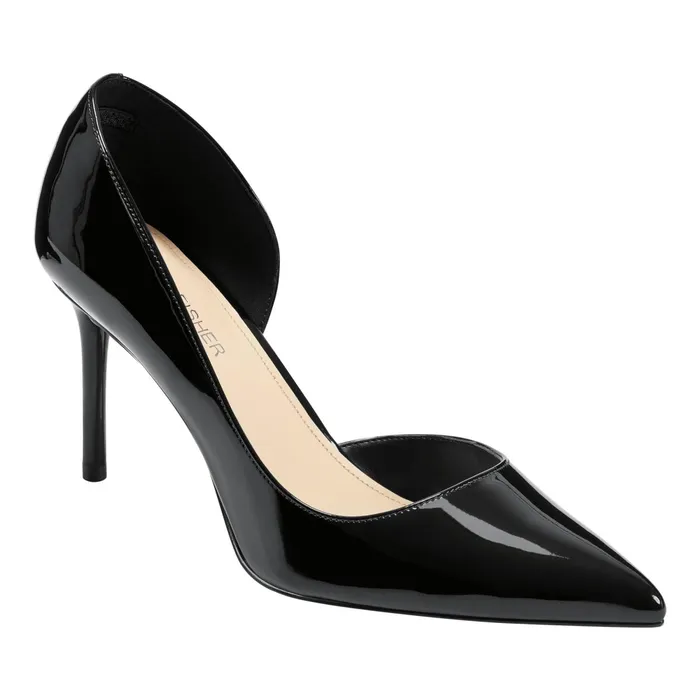 Women Meryl D039Orsay Pump Black Patent Marc Fisher Heels and Pumps