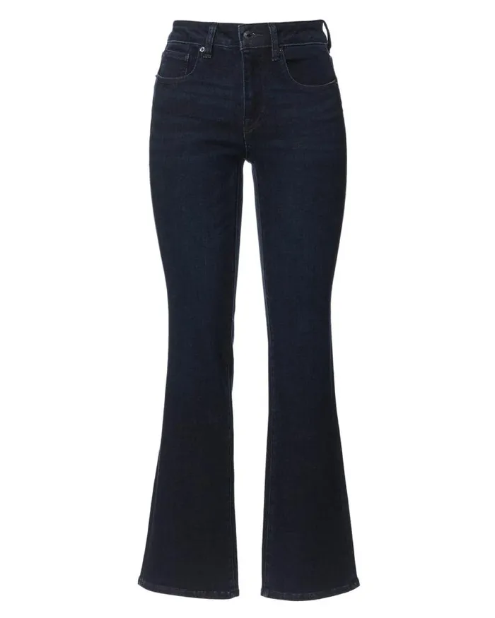 Women Mid Rise Bootcut Queen Rinsed Jeans Indigo Buffalo David Bitton Flare and Bootcut