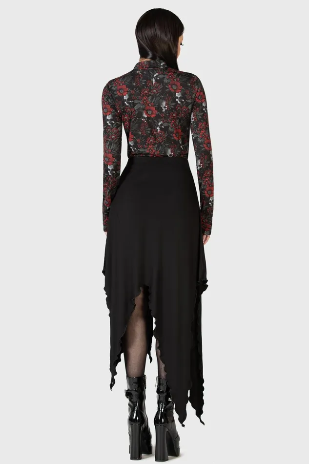 Women Midi Skirts Killstar Creeping Willow Midi Skirt