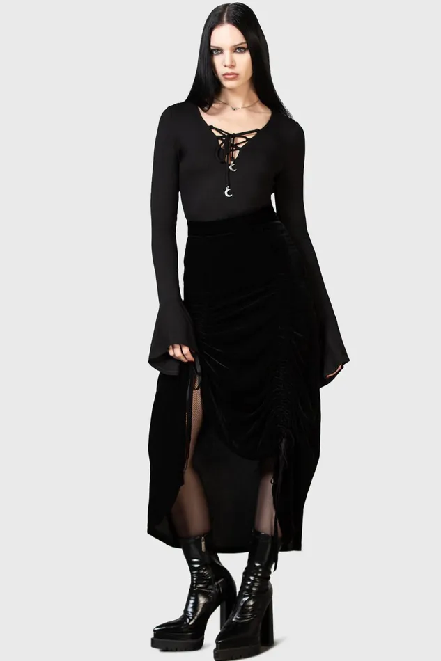 Women Midi Skirts Killstar Daldina Midi Skirt