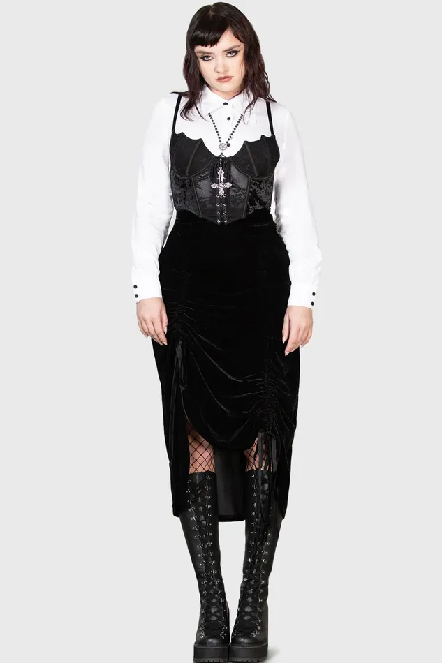 Women Midi Skirts Killstar Daldina Midi Skirt