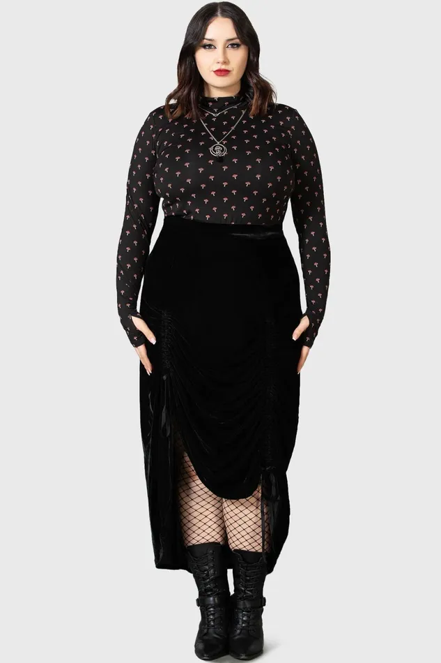 Women Midi Skirts Killstar Daldina Midi Skirt