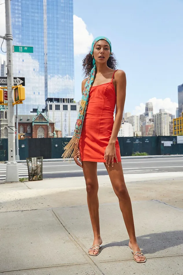 Women Mini Dresses Free People Bring It Back Slip Sweet Chili Pepper