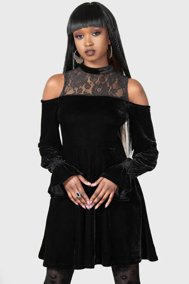 Women Mini Killstar Baby Angeles Skater Dress