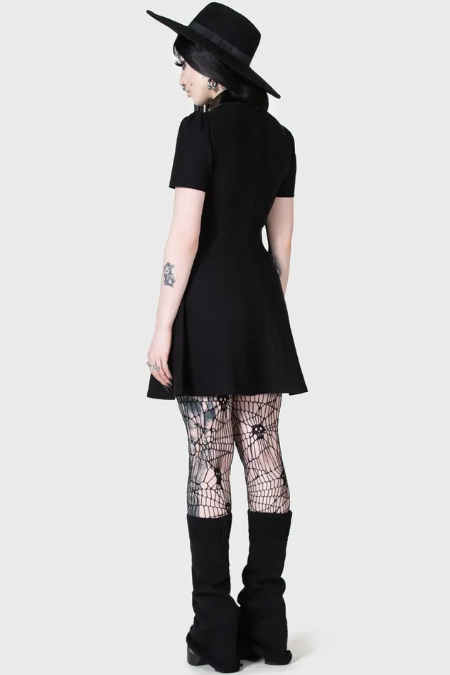 Women Mini Killstar Chapel Collar Dress