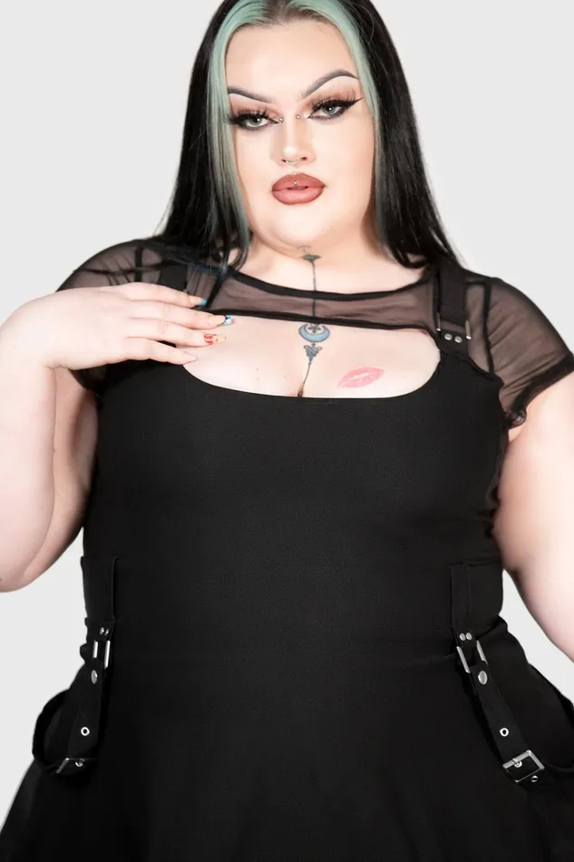 Women Mini Killstar Kounter Kulture Skater Dress