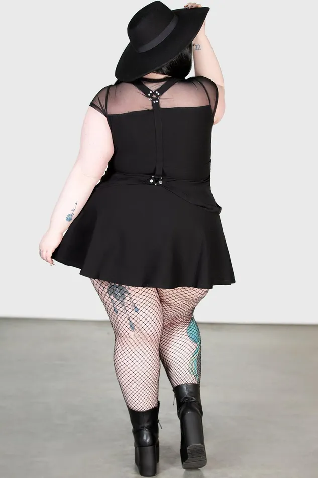 Women Mini Killstar Kounter Kulture Skater Dress