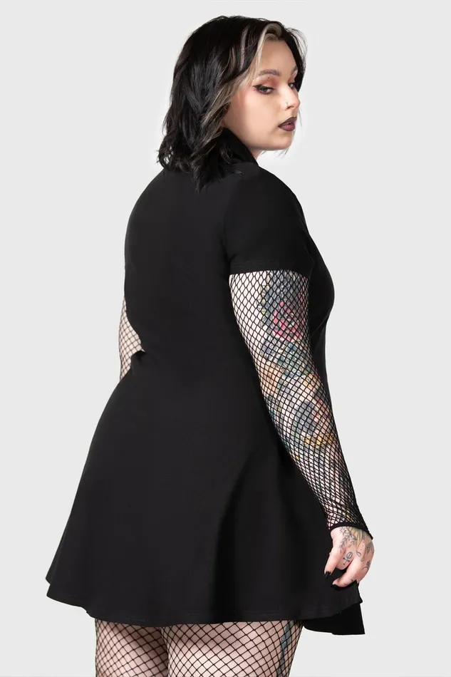 Women Mini Killstar Lil Vampurr Collar Dress