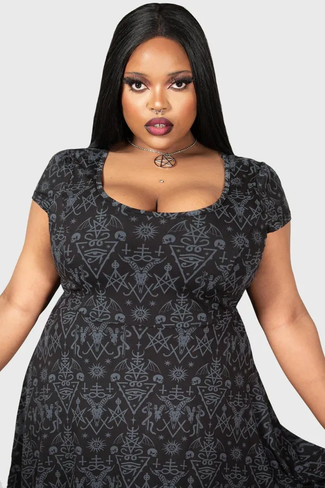 Women Mini Killstar Maiden039s Spirit Skater Dress