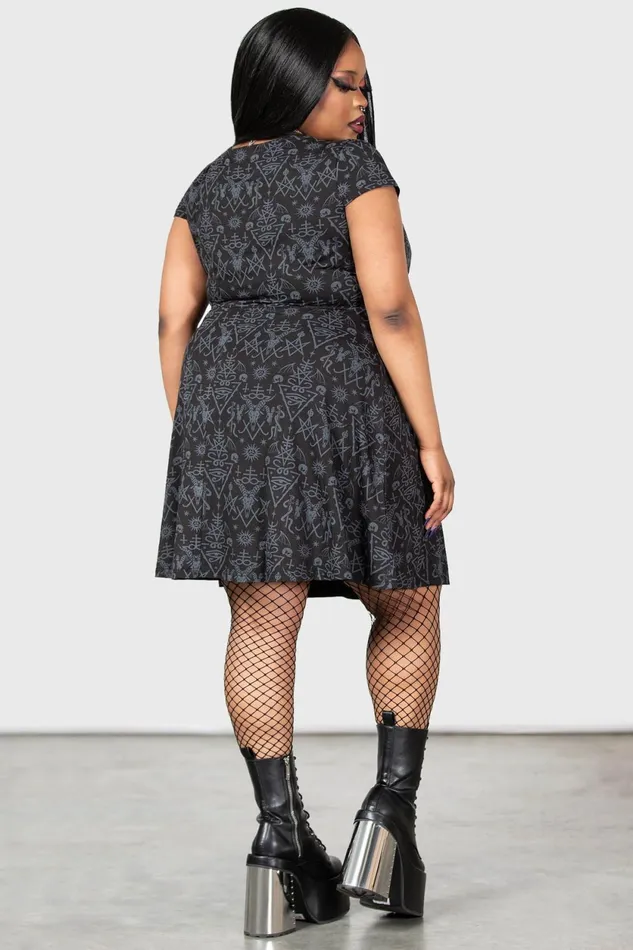 Women Mini Killstar Maiden039s Spirit Skater Dress
