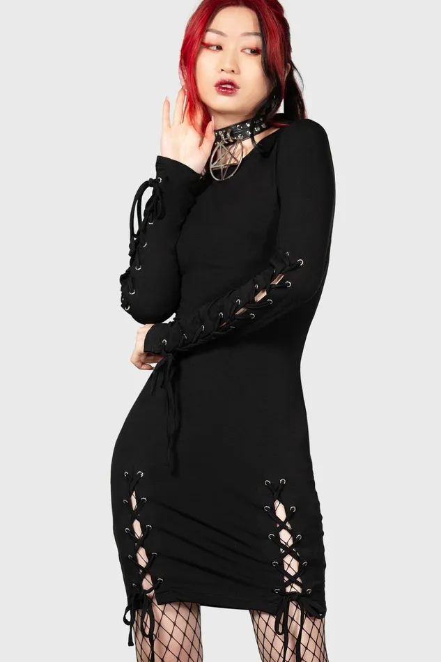 Women Mini Killstar Rory Bodycon Dress