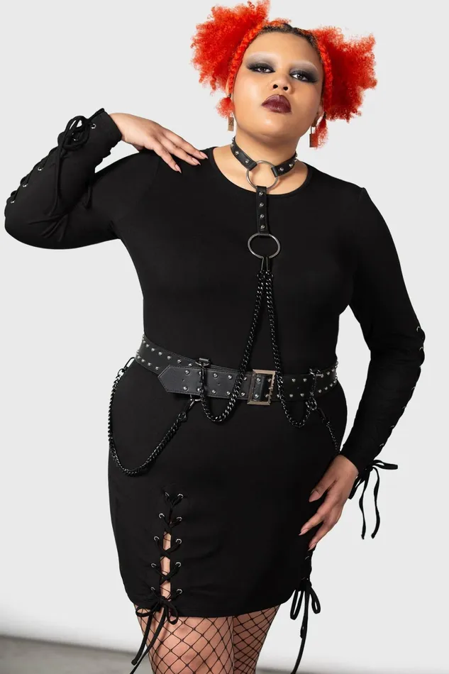 Women Mini Killstar Rory Bodycon Dress