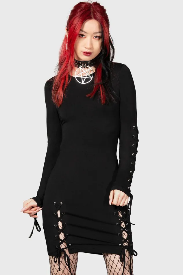 Women Mini Killstar Rory Bodycon Dress