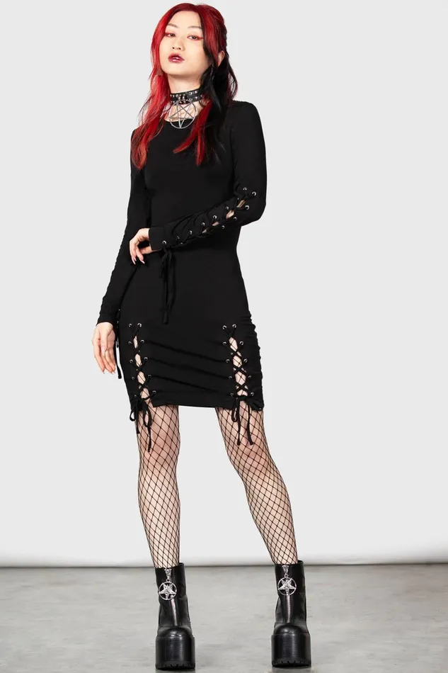 Women Mini Killstar Rory Bodycon Dress
