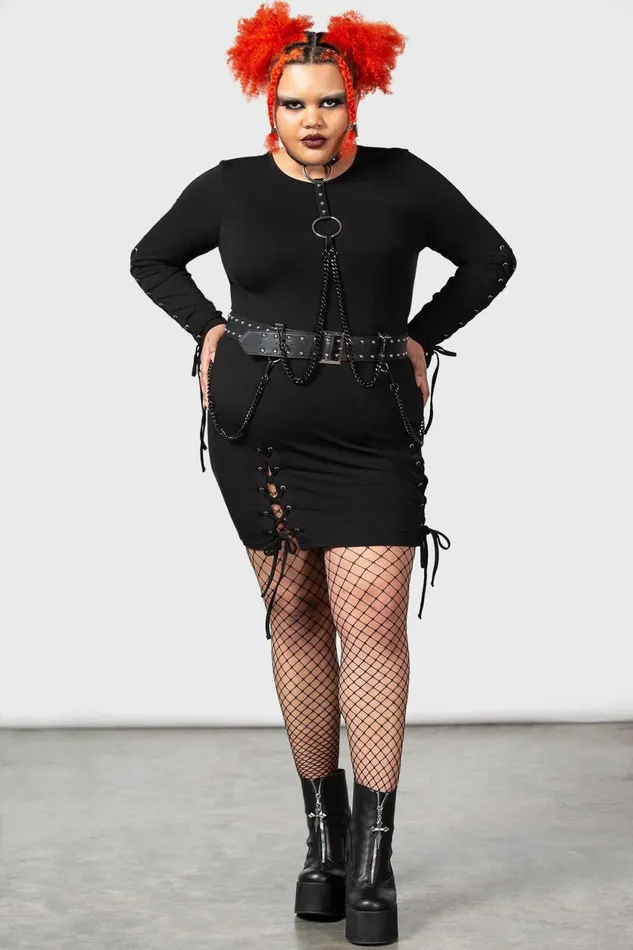 Women Mini Killstar Rory Bodycon Dress