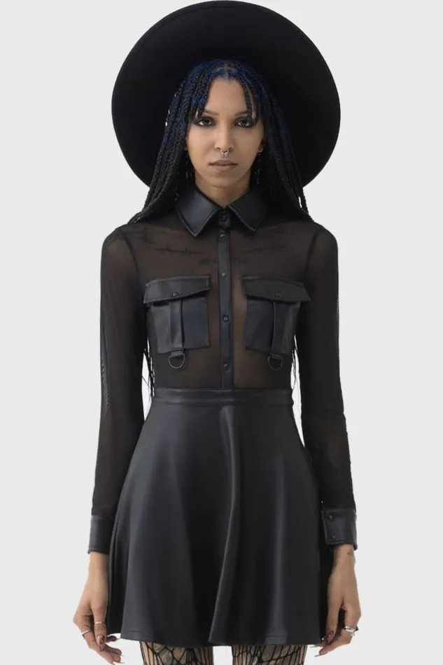 Women Mini Killstar Shadowsinger Dress