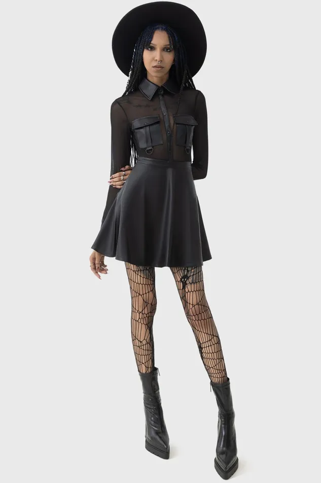 Women Mini Killstar Shadowsinger Dress