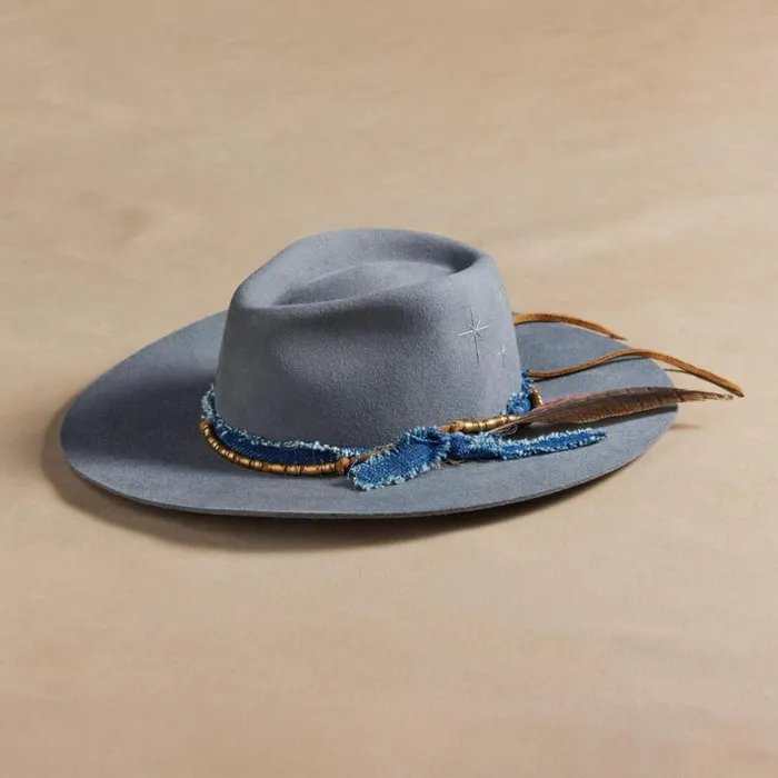 Women Montana Shiborri Hat Ash Blue Sundance Catalog Hats