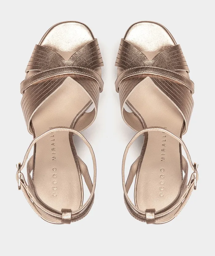 Women Montefioralle Pink 8211 Heeled Sandals Pedro Miralles