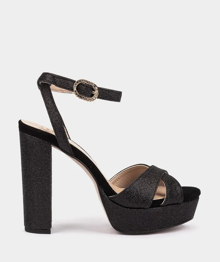 Women Montpellier Black 8211 Heeled Sandals Pedro Miralles
