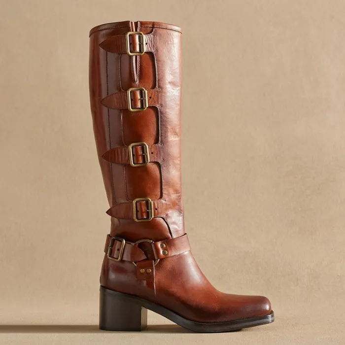 Women Mostro Moto Boots Coffee Sundance Catalog Boots